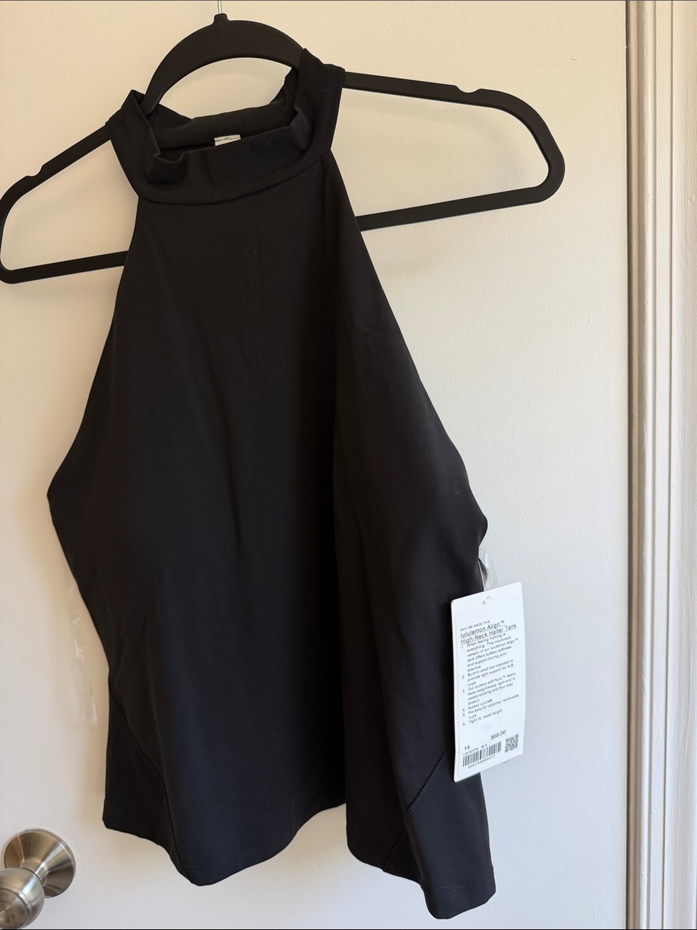 lululemon athletica Black High-Neck Halter Tank